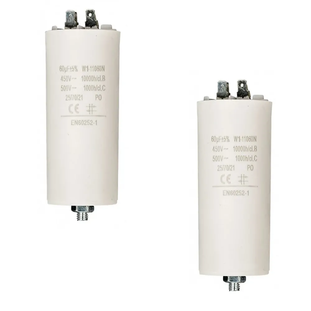Nedis LOT 2 x Condensateur 60MF 60 MF 450V 5060 HZ Condo Moteur Cosses