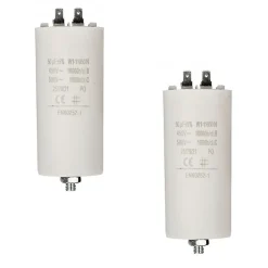 Nedis LOT 2 x Condensateur 50.0UF 450 V à Cosses CONDO 50MF