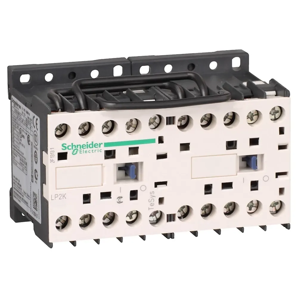 Schneider Electric Lp2k0910bd Schneider - Contacteur Inverseur Tripolaire - 3no - 9a - Bobine 24vcc - Vis
