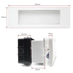Avidsen Luminaire de secours anti blackout à encastrer - usage intérieur autonomie 4 heures - - 103635