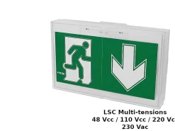 Zemper Luminaire sur Source Centrale évacuation IP44 Multitensions Toledo