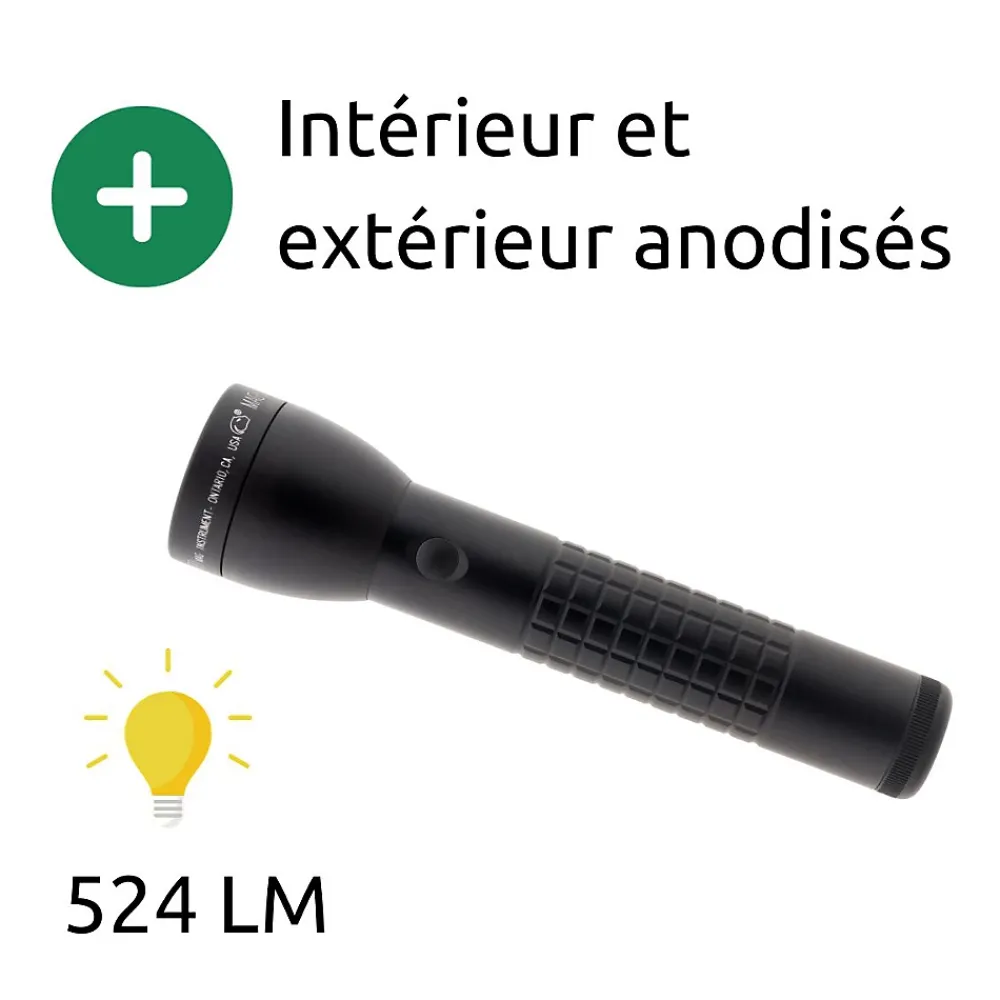 Maglite Lampe Torche-ML300LX Lampe torche LED 2x piles D - Noir