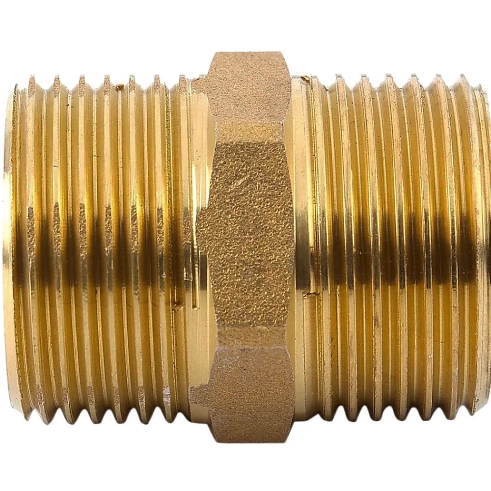 Monmobilierdesign Mamelon laiton égal mâle mâle à visser diam 5/4" - à l'unité