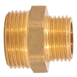 Monmobilierdesign Mamelon laiton réduit mâle mâle à visser diam 3/8