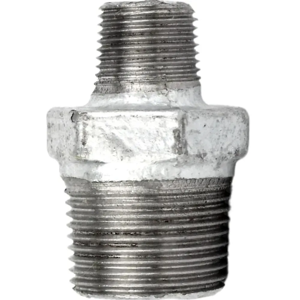 EE Odlewnia Mamelon réduit fonte galvanisée - 20x27mm (3/4'') - 12x17mm (3/8'')