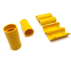 D-Work 20 Manchons de Raccordement pour Gaine Electrique et Tube D. 20 mm x L. 50 mm (Jaune) - 100% Français -