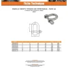 Vis Express Crochet À Visser-Manille Droite Forgée axe imperdable Inox A4 Diamètre 4 - 5 pièces