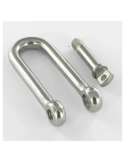 Vis Express Crochet À Visser-Manille Droite Longue Forgée Inox A4 Diamètre 10 - 5 pièces