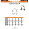 Vis Express Manille LYRE Forgée Inox A4 Diamètre 5 - 3 pièces