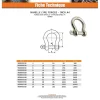 Vis Express Crochet À Visser-Manille LYRE Forgée Inox A4 Diamètre 19 - 10 pièces
