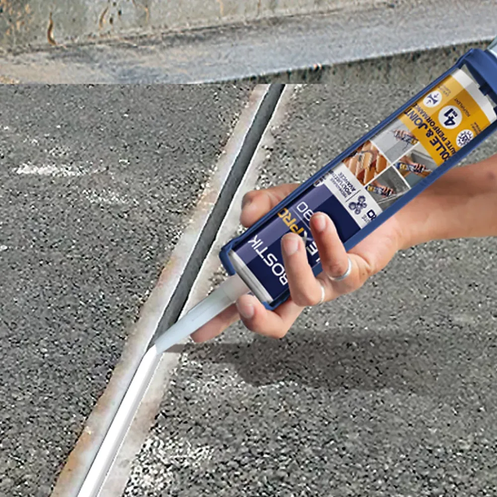 Bostik Mastic, Cartouche Joint Et Silicone-Mastic colle haute performance Flexpro pu 511 en lot de 3, 300 ml blanc