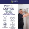 Bostik Mastic, Cartouche Joint Et Silicone-Mastic colle miroirs 290 ml coloris blanc