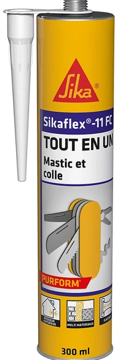 Sika Mastic, Cartouche Joint Et Silicone-Mastic colle tout en un flex 11FC, Blanc