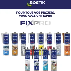 Bostik Mastic colle voitures et bateaux 290 ml coloris noir