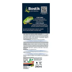 Bostik Mastic colle voitures et bateaux 290 ml coloris noir