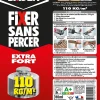 Sader Colle-Mastic de Fixation Fixer Sans Percer Extra Fort Lot de 2 Cartouches 310 ml + 1 Gratuite