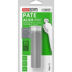 Soloplast Mastic, Cartouche Joint Et Silicone-Mastic époxy à base d'acier Solomet 57 g