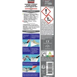 Rubson Mastic Bain & Cuisine Baignoire synthétique blanc cartouche 280ml