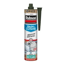 Rubson Mastic, Cartouche Joint Et Silicone-Mastic Bain&Cuisine inox cartouche 280ml