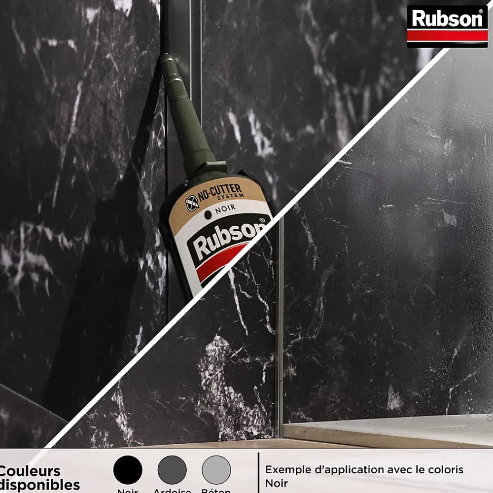 Rubson Mastic, Cartouche Joint Et Silicone-Mastic Bain&Cuisine inox cartouche 280ml