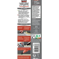 Rubson Mastic Maison Acrylique Murs-Fenêtres blanc cartouche 280ml vendu par 2