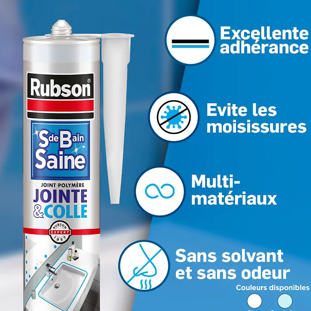 Rubson Mastic salle de bain Jointe&Colle 280ml