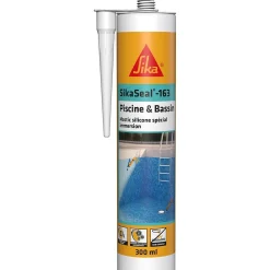 Sika Mastic silicone spécial immersion blanc Seal 163 Piscine et bassin 300mL