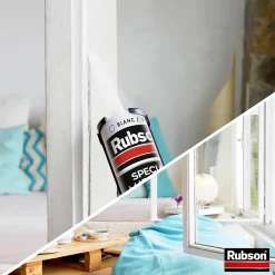 Rubson Mastic, Cartouche Joint Et Silicone-Mastic vitrier coloris blanc 280ml