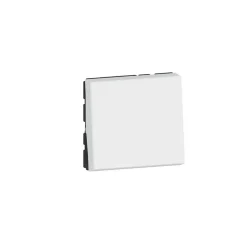 Legrand Mécanisme poussoir Mosaïc blanc, 2 modules