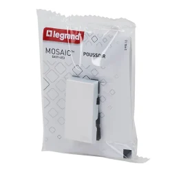 Legrand Interrupteur Encastrable-Mécanisme poussoir Mosaïc blanc