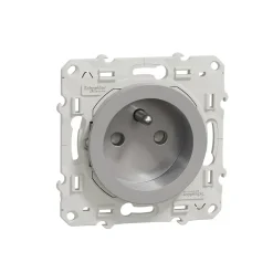 Schneider Electric Mécanisme prise avec terre Odace aluminium