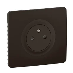 Legrand Mécanisme prise de courant avec terre affleurante Céliane 16A noir sans plaque