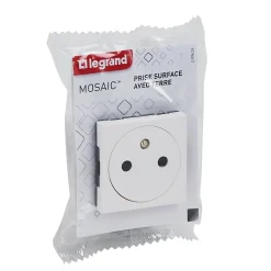 Legrand Prise Encastrable-Mécanisme prise 2pôles+terre affleurante 2 modules Mosaïc