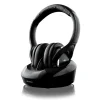 Meliconi - Casque TV analogique et numérique HP DIGITAL PLUS - sans fil avec station d'accueil - Noir - Autonomie 8h - Portée 100m