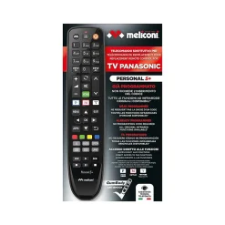Meliconi Décodeur Tnt, Télécommande Et Transmetteur-- Télécommande de remplacement PERSONAL 5+ pour TV Panasonic - 100% fonctions d'origine - Boutons Netflix, Youtube, Prime