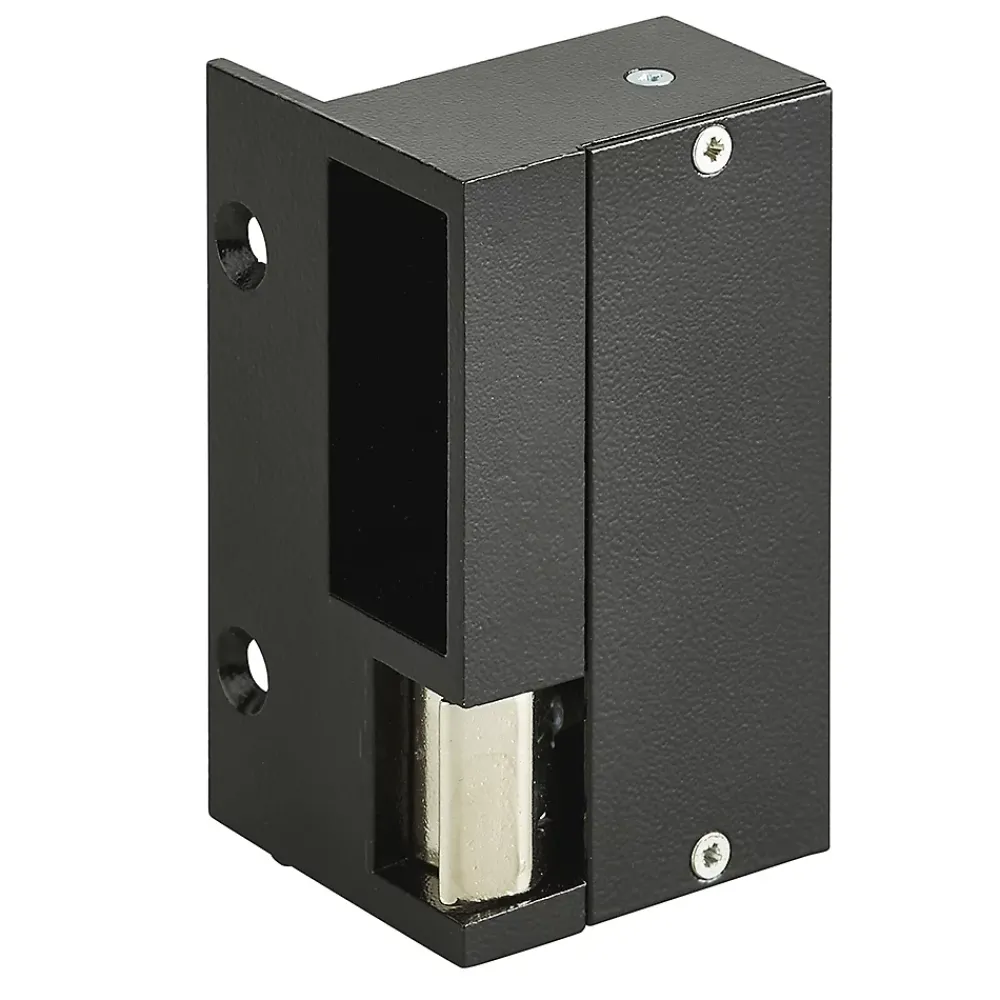 Beugnot METALUX 90 - Gâche électrique en applique Droite tirant hauteur 90 mm 12V