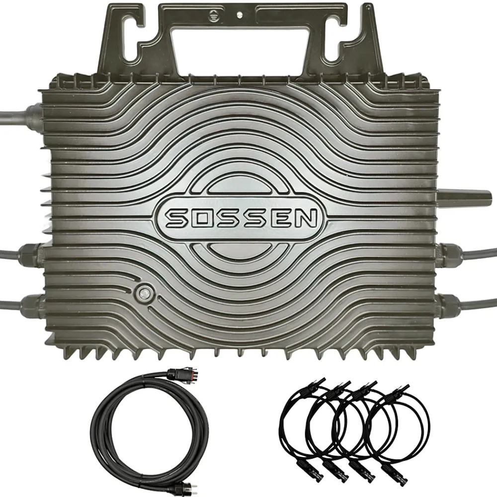 Sossen Micro-onduleur 1000W Wifi + Câble + Rallonges