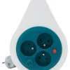 Zenitech Enrouleur Électrique-Min enrouleur 3X16A HO5VVF 3G1 turquoise, 7 m