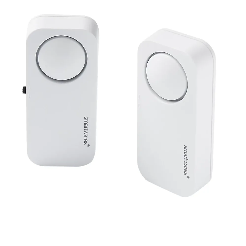 Smartwares Mini alarme à 2 détecteurs de bris de vitre + sirène