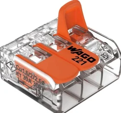 Wago Accessoire De Raccordement-30 mini connecteur 3 entrées pour fil souple ou rigide