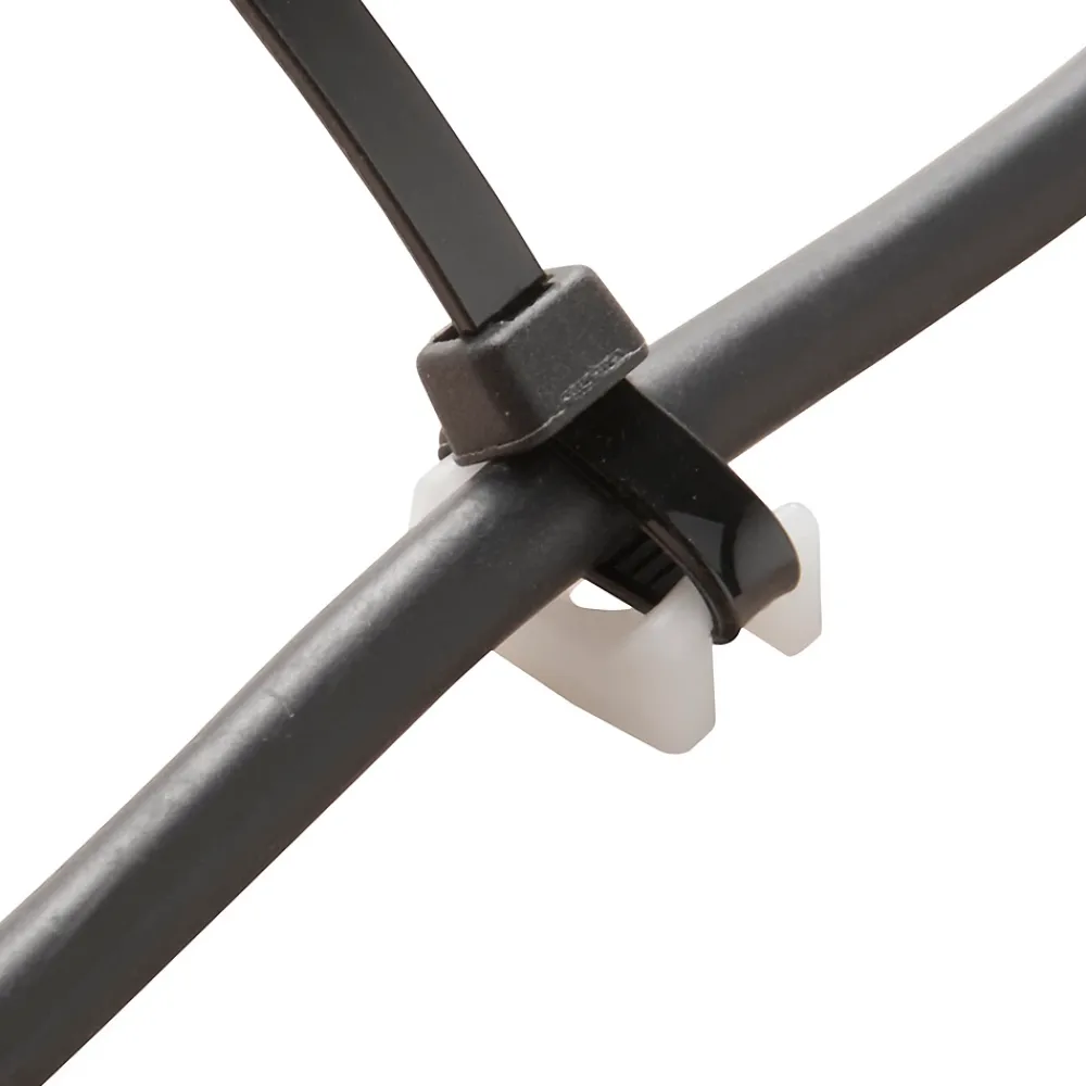 Diall Fixation Et Raccordement Du Câble-25 mini embase à visser pour cavaliers de serrage de 4,8 mm transparent