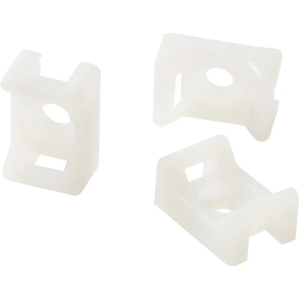 Diall Fixation Et Raccordement Du Câble-25 mini embase à visser pour cavaliers de serrage de 4,8 mm transparent