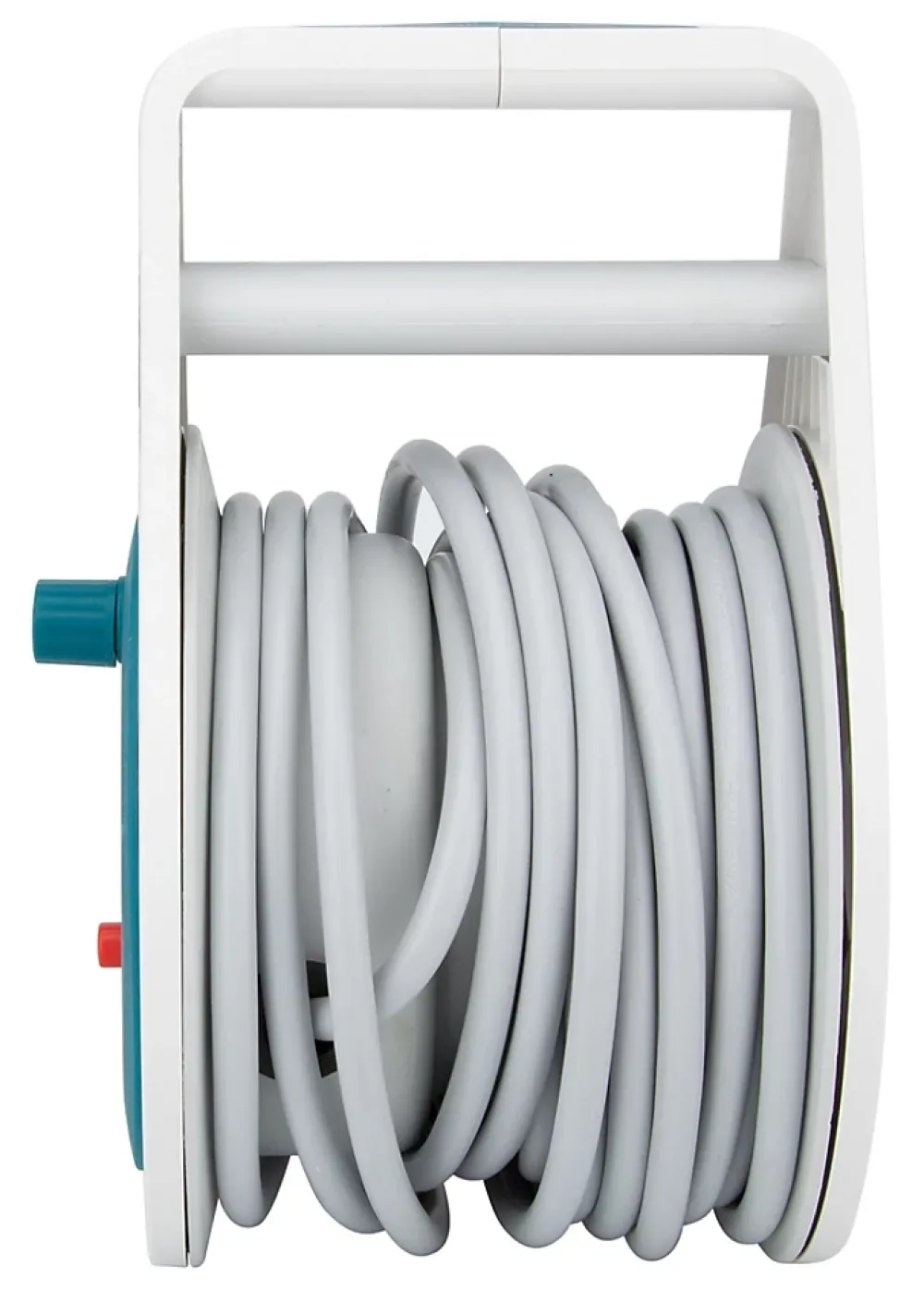Zenitech Mini enrouleur 2 prises P+T + 2 USB - 7m - Bleu -