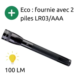 Maglite Mini Lampe torche LED 2x piles AAA - Noir