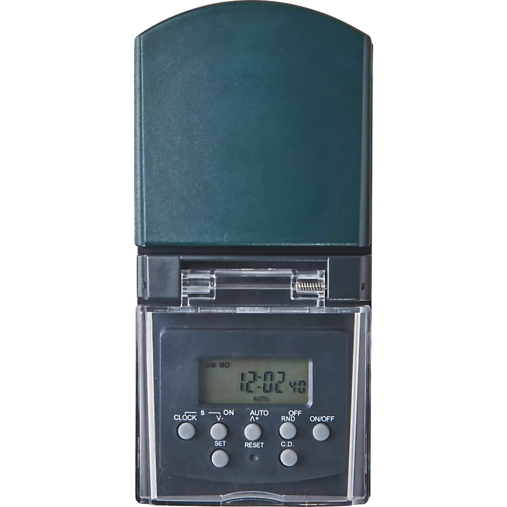 LAP Minuterie digitale extérieure à programmation hebdomadaire gris
