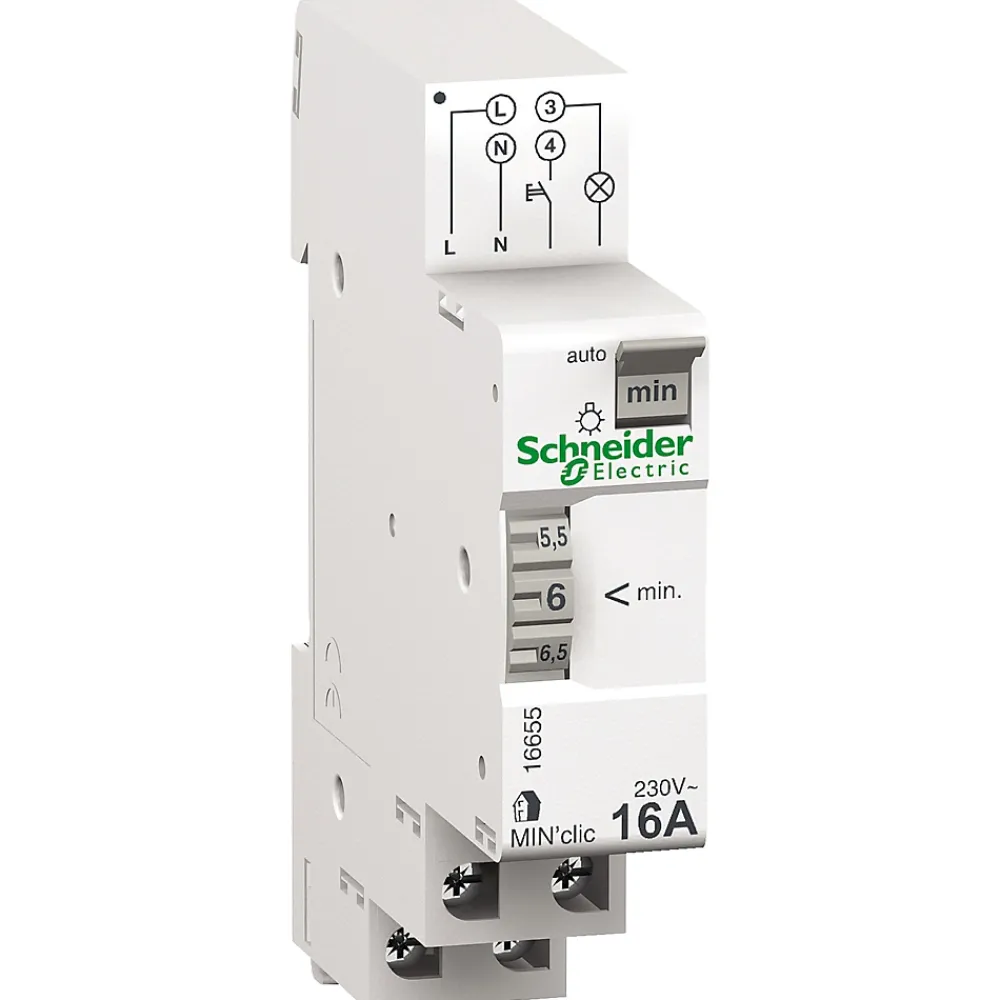 Schneider Electric Minuterie MIN'clic minuterie 1 à 7 min 16A 230V Resi9