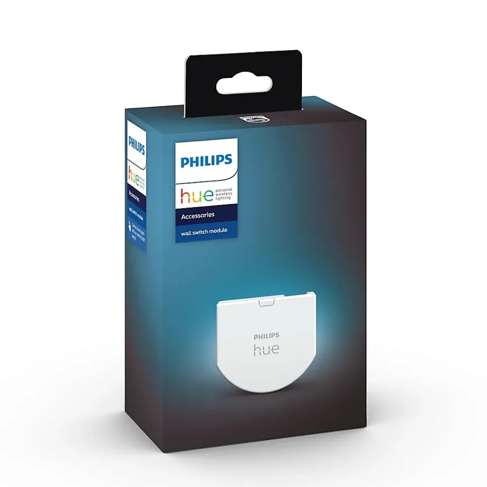 Philips Hue Module d'interrupteur mural éclairage connecté IP 20 4,3 x 1 x 3,8 cm