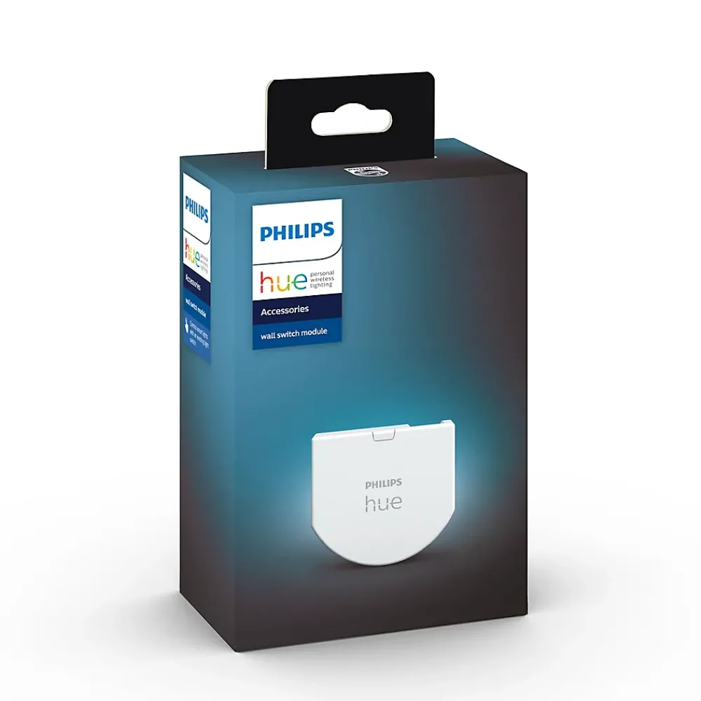 Philips Hue Module d'interrupteur mural éclairage connecté IP 20 4,3 x 1 x 3,8 cm
