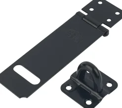 Smith & Locke Loquet, Targette Et Moraillon De Porte-Moraillon et demi-anneau Noir 120 mm