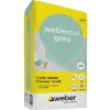Weber Colle Carrelage-Mortier - colle à adhérence (C2) - COLLE GRES - Sac de 25 Kg - BLANC